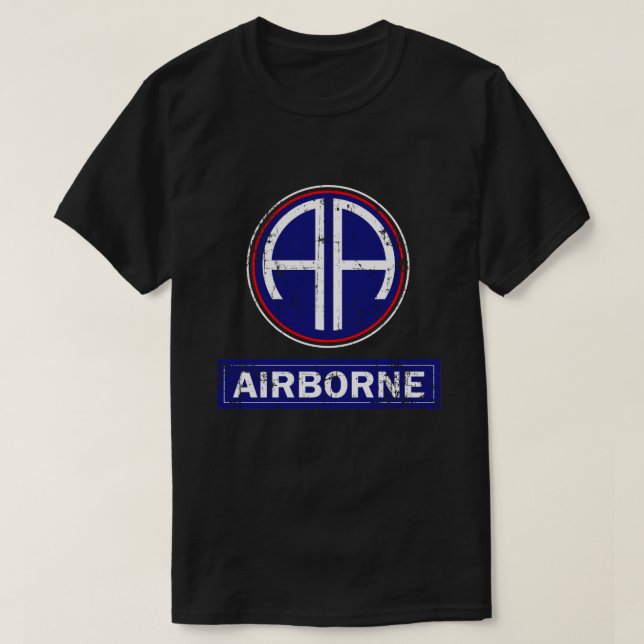 Airborne Paratrooper Jump Wings T-Shirt (Design Front)