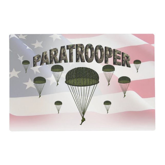  Airborne Paratrooper  Placemat (Front)