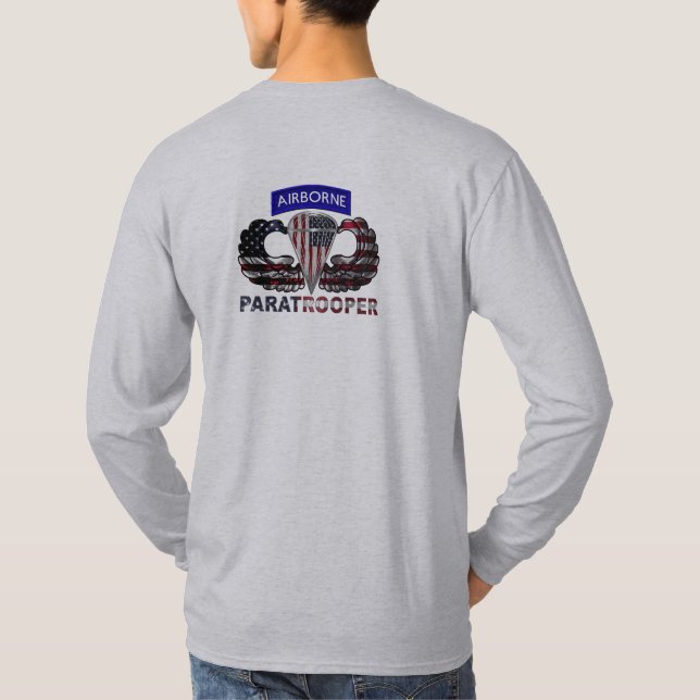 Airborne Paratrooper  T-Shirt (Back)