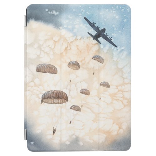 Airborne Paratroopers Jump  iPad Air Cover