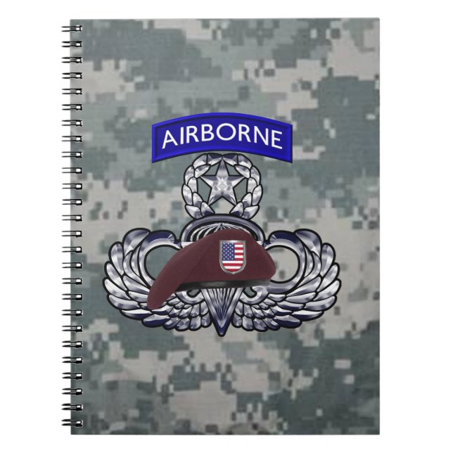 Airborne Paratroopers Notebook (Front)