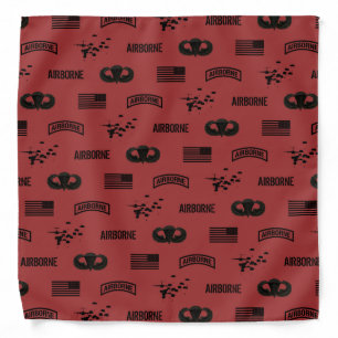 Airborne Pattern (Red) Bandana