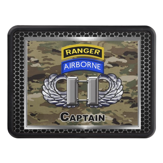Airborne Ranger Captain Hitch Cover (Front)