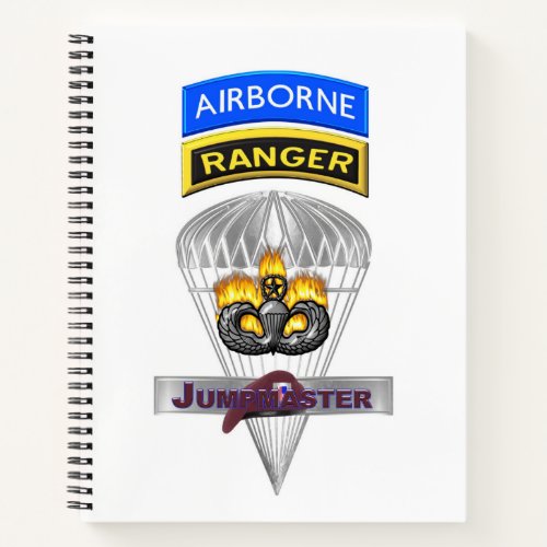 Airborne Ranger Jumpmaster Commemorative Notebook