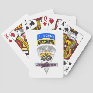 Airborne Ranger Jumpmaster Commemorative Poker Cards