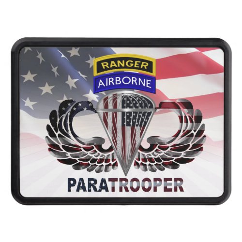 Airborne Ranger Paratrooper  Hitch Cover