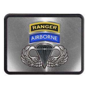 Airborne Ranger Paratrooper Wings Hitch Cover