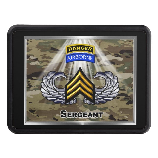 Airborne Ranger Sergeant Hitch Cover (Front)
