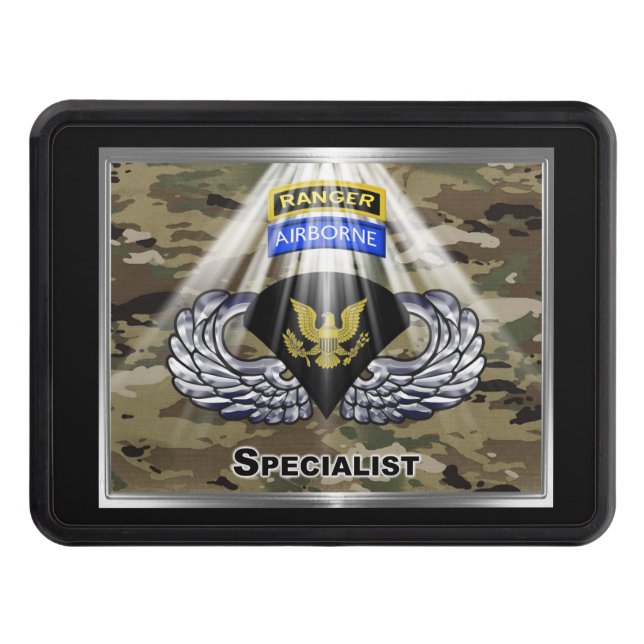 Airborne Ranger Specialist Hitch Cover (Front)