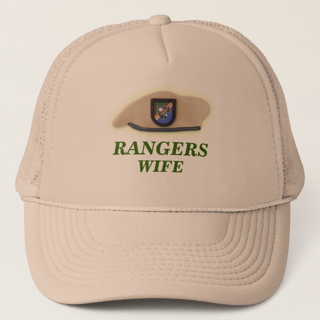 airborne rangers army mom wife son hat veterans (Front)