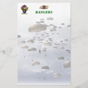 Airborne Rangers army son wife mom Stationery
