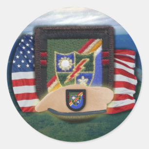 airborne rangers fort benning vets scrapbooking classic round sticker