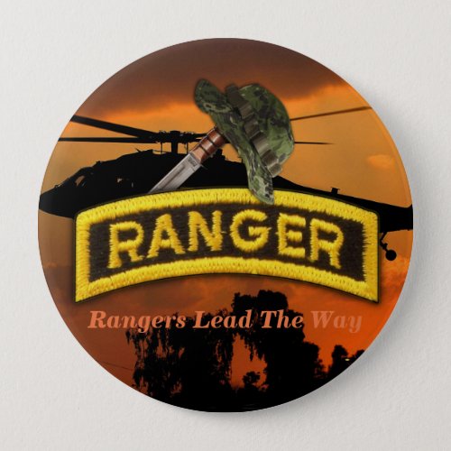 Airborne Rangers Veterans Vets LRRP Pinback Button