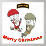 Airborne Santa Ii Poster at Zazzle