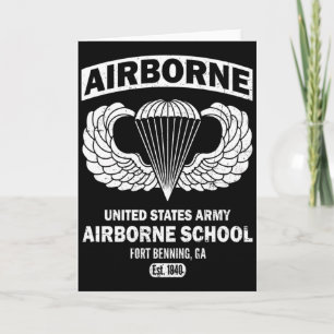 Airborne School Fort Benning Est 1940 Paratrooper Card