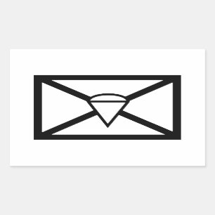 AIRBORNE SIGN RECTANGULAR STICKER