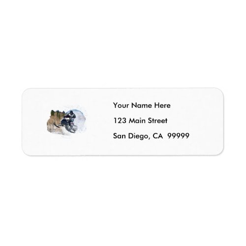 Airborne Snowmobile Label