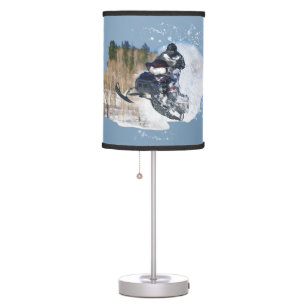 Airborne Snowmobile Table Lamp