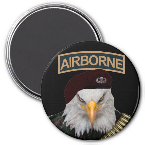 Airborne units bold eagle army style magnet