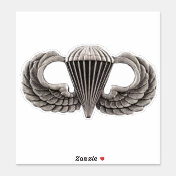 Airborne Wings Sticker by ALMOUNT at Zazzle