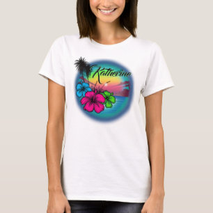 Airbrush Beach scene #03 personalized T-Shirt