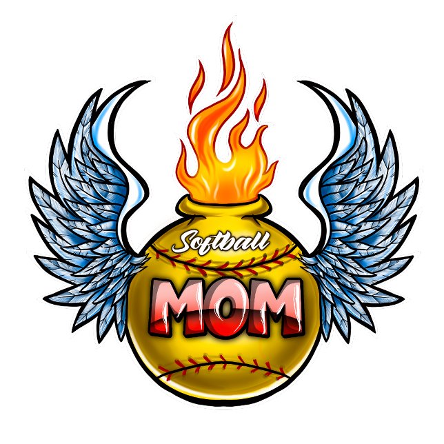 Airbrush Fastpitch softball wings T-Shirt (Creator Uploaded)