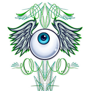 Airbrush Flying eyeball T-Shirt