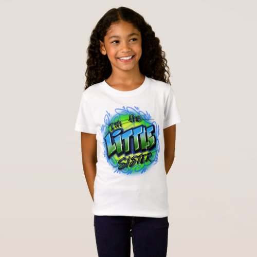 Airbrush Im the little sister design T_Shirt