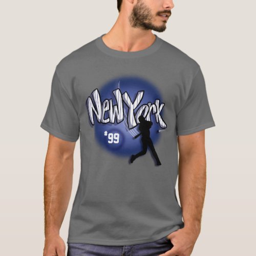 Airbrush New York  baseball Shirt