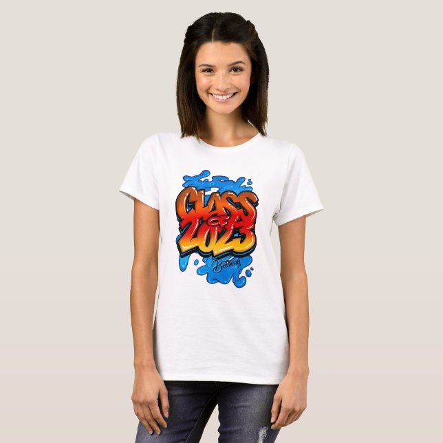 Airbrush personalized  class 2023 T-Shirt #2 (Front Full)