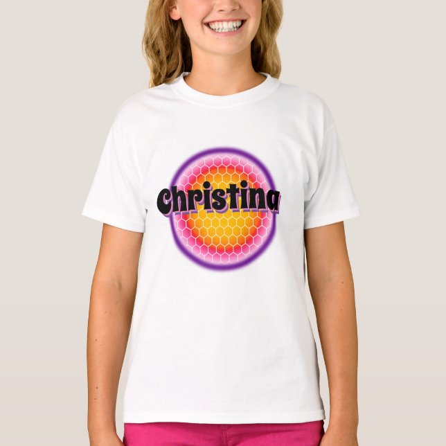 Airbrush personalized name  T-Shirt (Front)