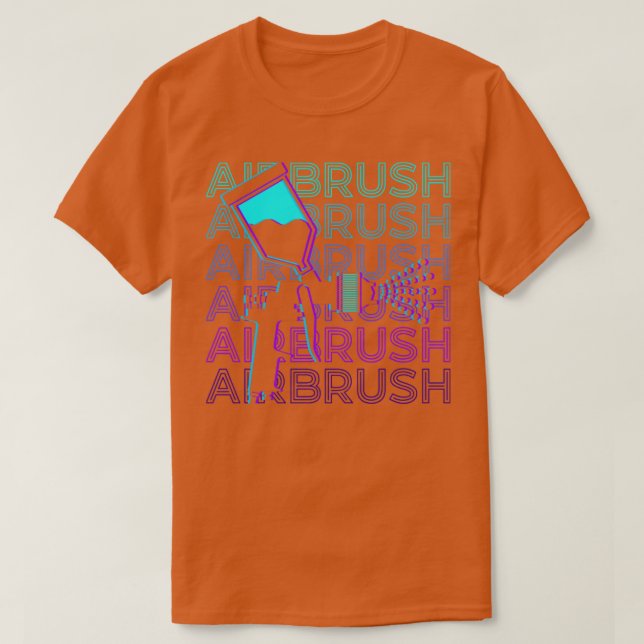 Airbrush Spray Paint Retro Airbrush Gift T-Shirt (Design Front)