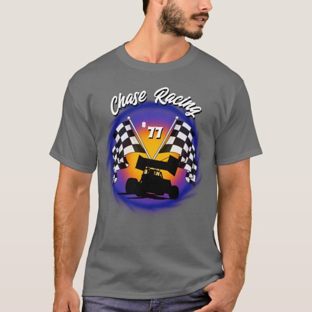 Airbrush sprint car  personalized Shirt (Front)