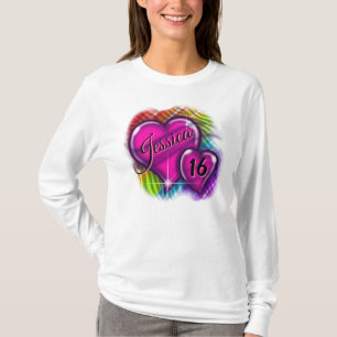 Airbrush Sweet 16 personalized T-Shirt