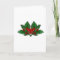 Airbrushed Holly Sprigs Christmas Card