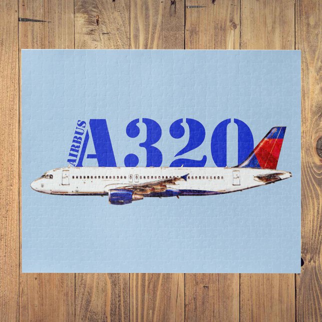Airbus a320 Airplane Watercolor drawing Jigsaw Puzzle (Creator Uploaded)