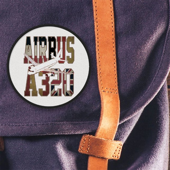 Airbus a320 Jetliner. Vintage European Flags Patch (Airbus a320 Jetliner. Vintage European Flags. Patch)