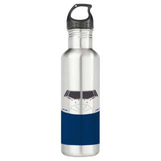 Airbus A350 nose front view Stainless Steel Water Bottle