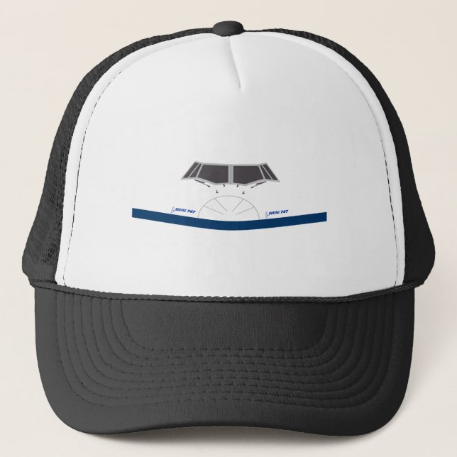 Airbus A350 nose front view Trucker Hat (Front)