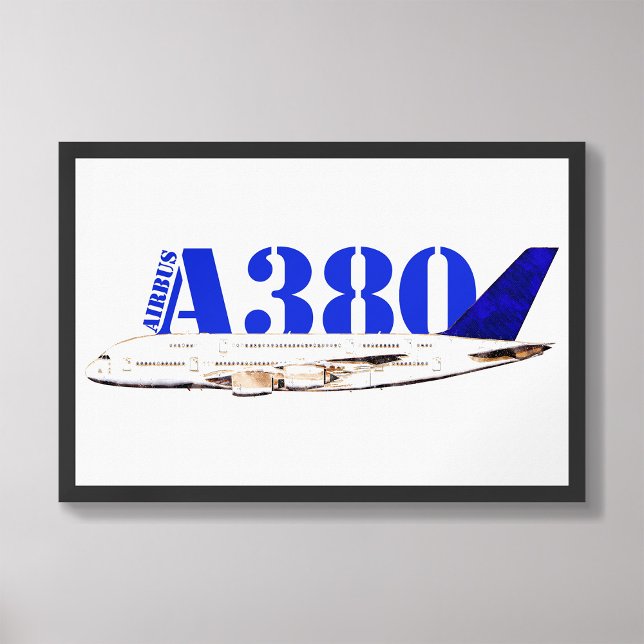 Airbus A380 Airplane Watercolor drawing Photo Print (Creator Uploaded)