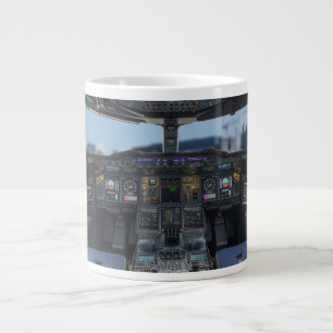 Airbus A380 Cockpit Giant Coffee Mug