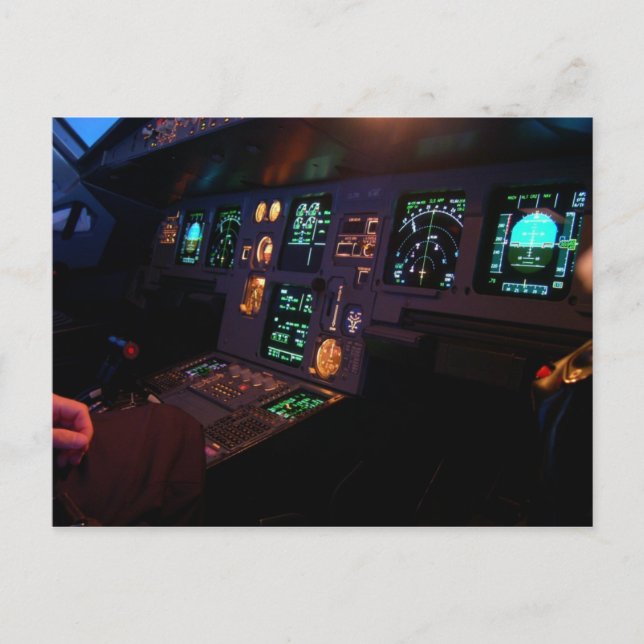 Airbus Cockpit Postcard (Front)