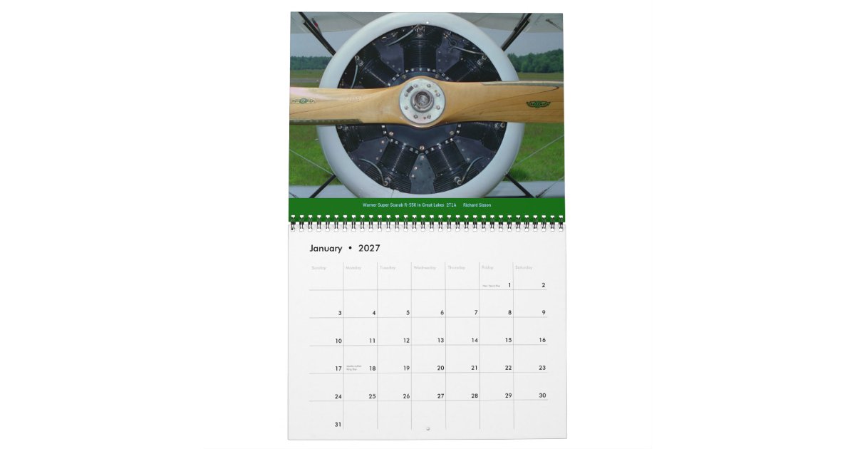 Engine Calendar Aircraft / airplane engine Calendar 2015 | Zazzle