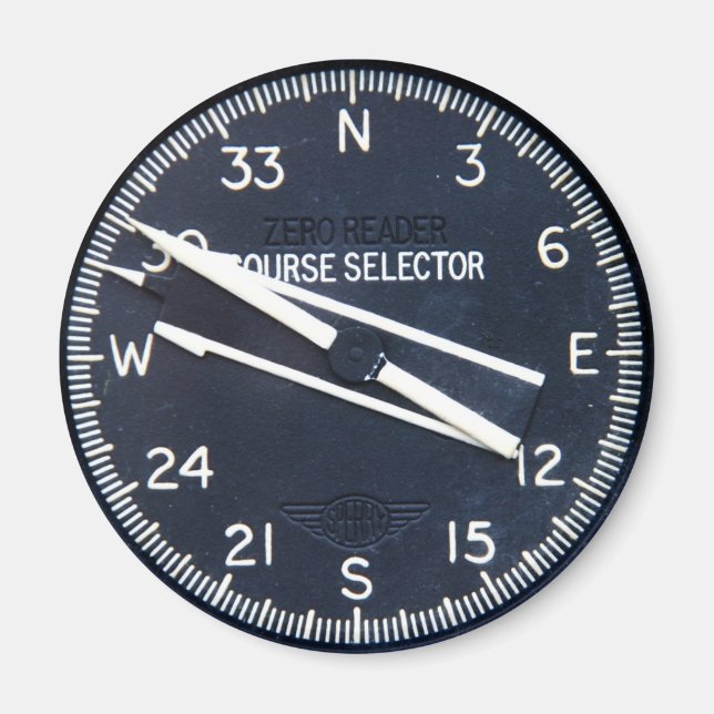 Aircraft Airplane Flying Flight Course Instrument Magnet (Front)