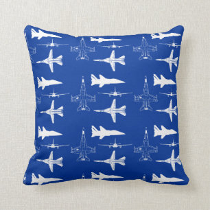 Aircraft airplanes boys flying throw pillow
