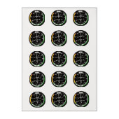 Aircraft Airspeed Indicator Edible Frosting Rounds (Sheet)
