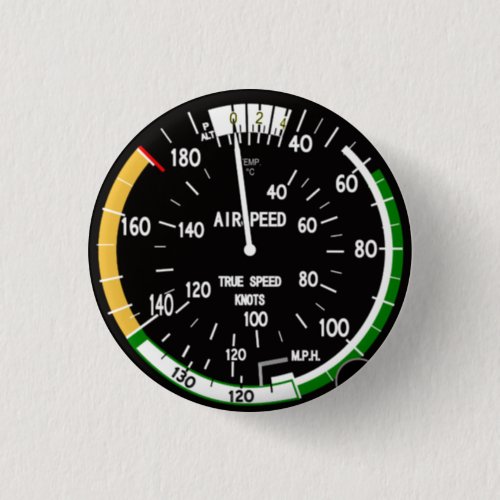 Aircraft Airspeed Indicator Flight Instrument Button