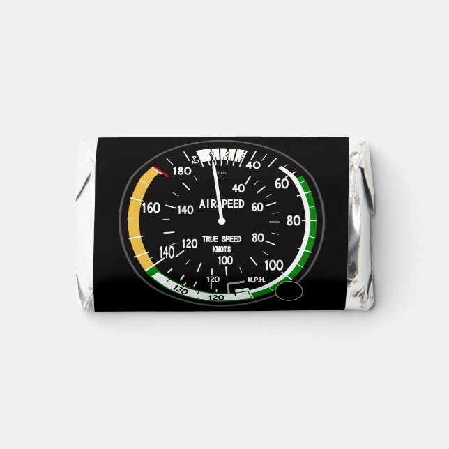 Aircraft Airspeed Indicator Hershey's Miniatures (Front)