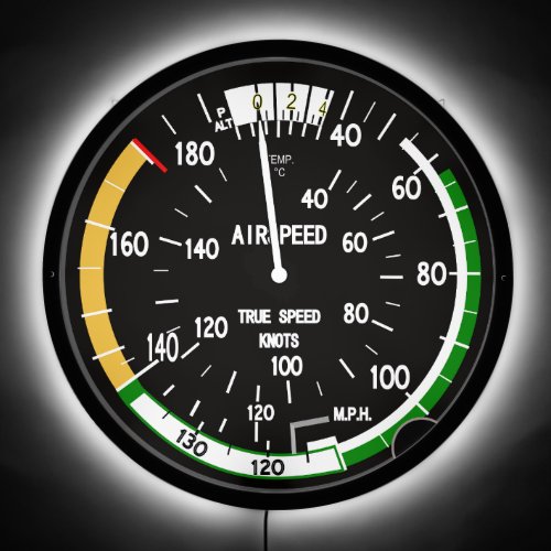 Aircraft Airspeed Indicator LED Sign