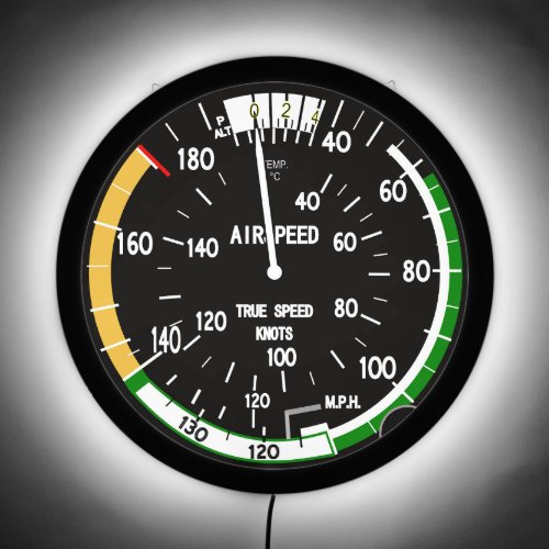 Aircraft Airspeed Indicator LED Sign